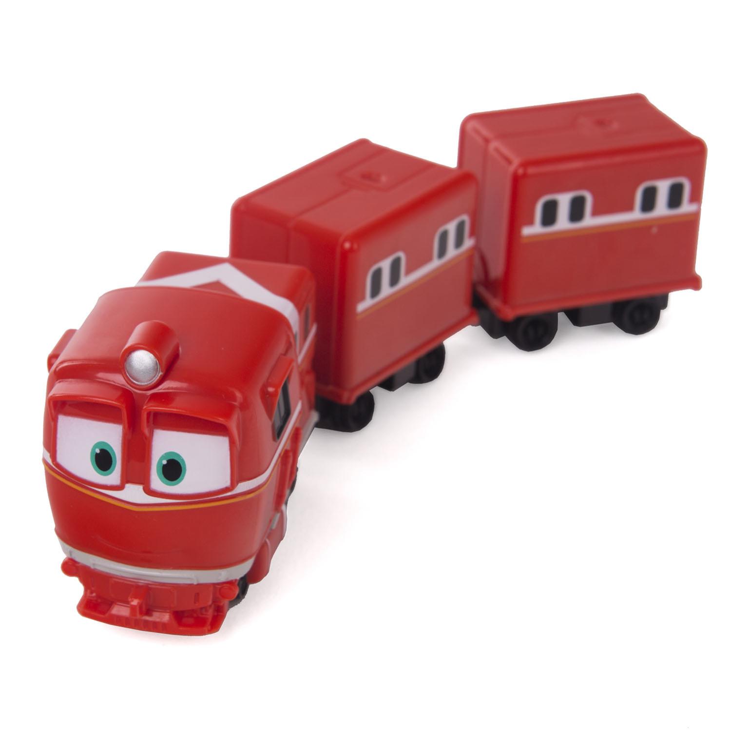 

Паровозик Robot Trains – Альф с двумя вагонами