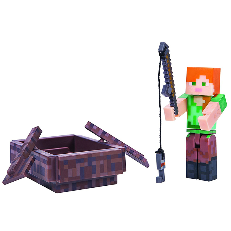 Фигурка из серии Minecraft - Alex with Boat, 8 см.  