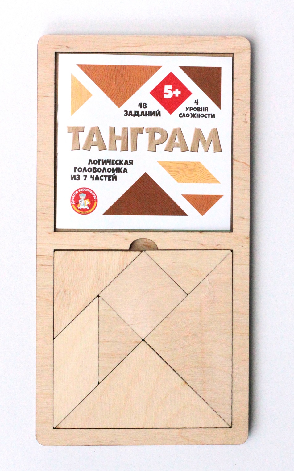 

Игра головоломка деревянная – Танграм, большая