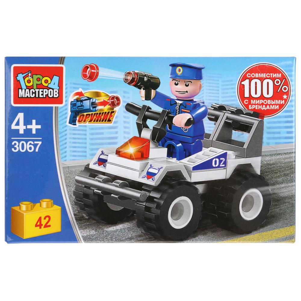 

Конструктор Полицейская машина, с фигуркой, 42 детали