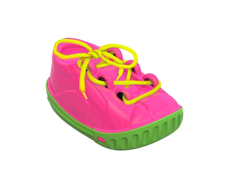 Игрушка дидактическая Ботинок-шнуровка, 2 цвета  