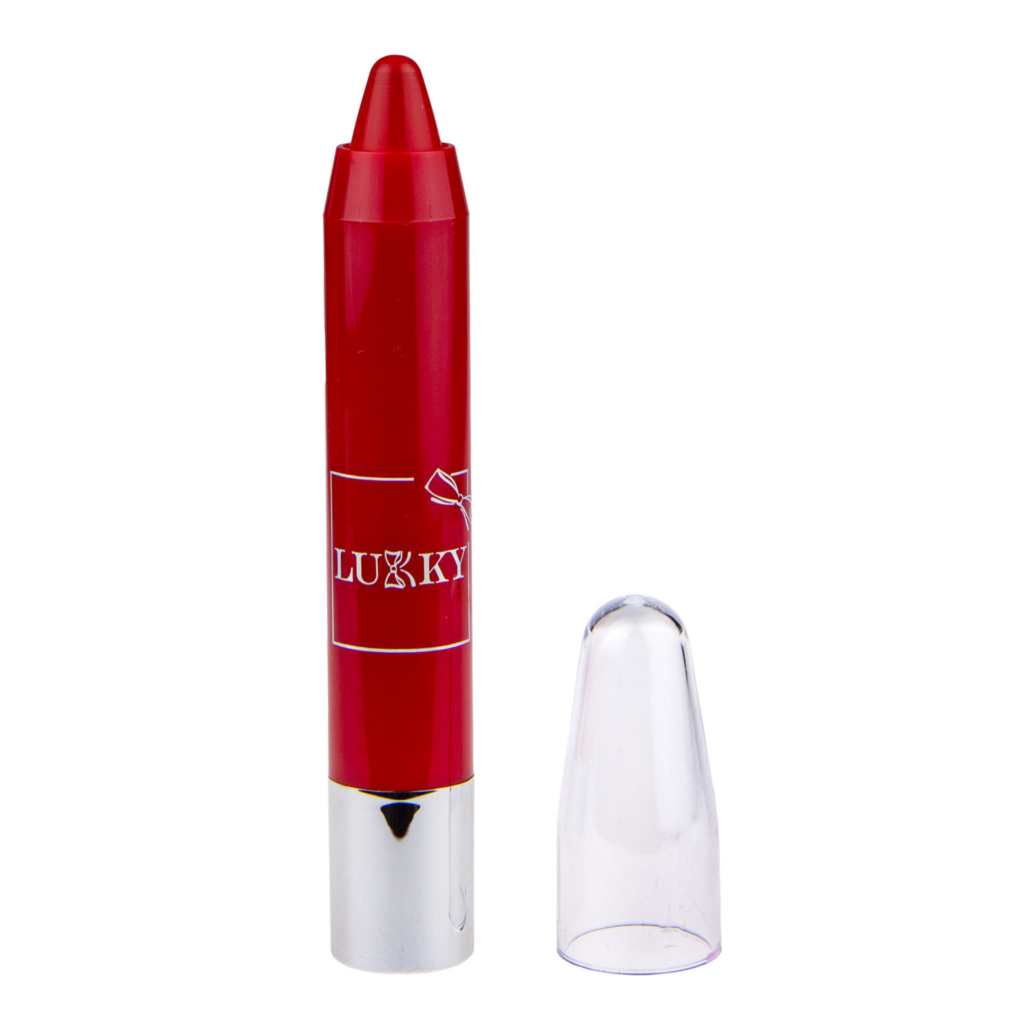 Lukky помада-карандаш для губ выдвижная 3,5 г, красный  