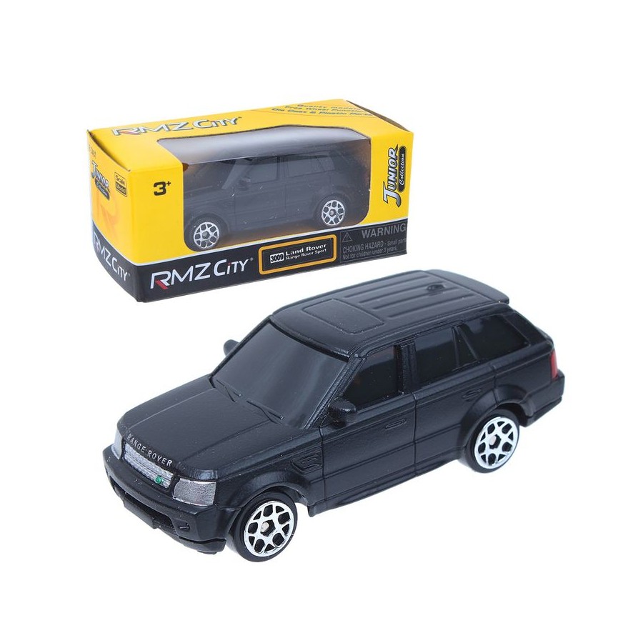 Машина металлическая RMZ City - Land Rover - Range Rover Sport, 1:64, черный матовый цвет  