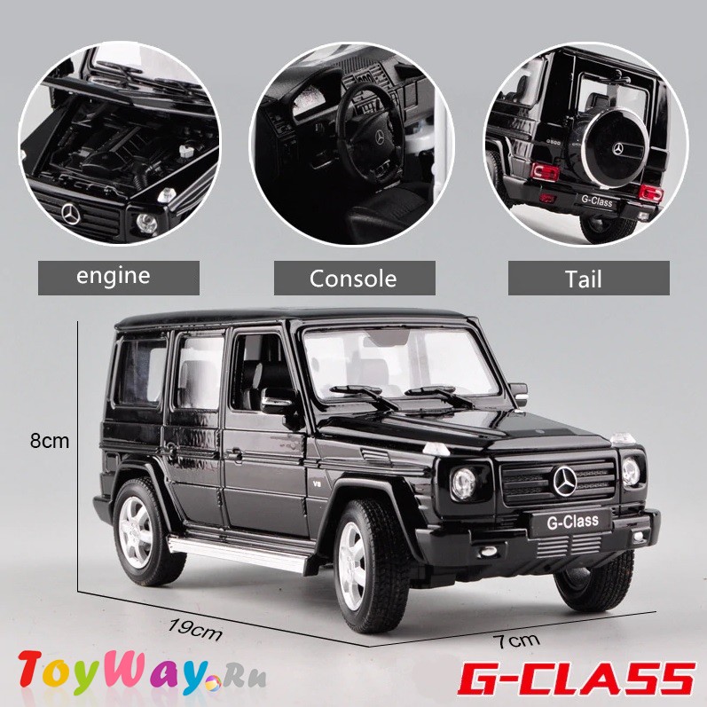 Модель машины - Mercedes-Benz G-Class, масштаб 1:24  