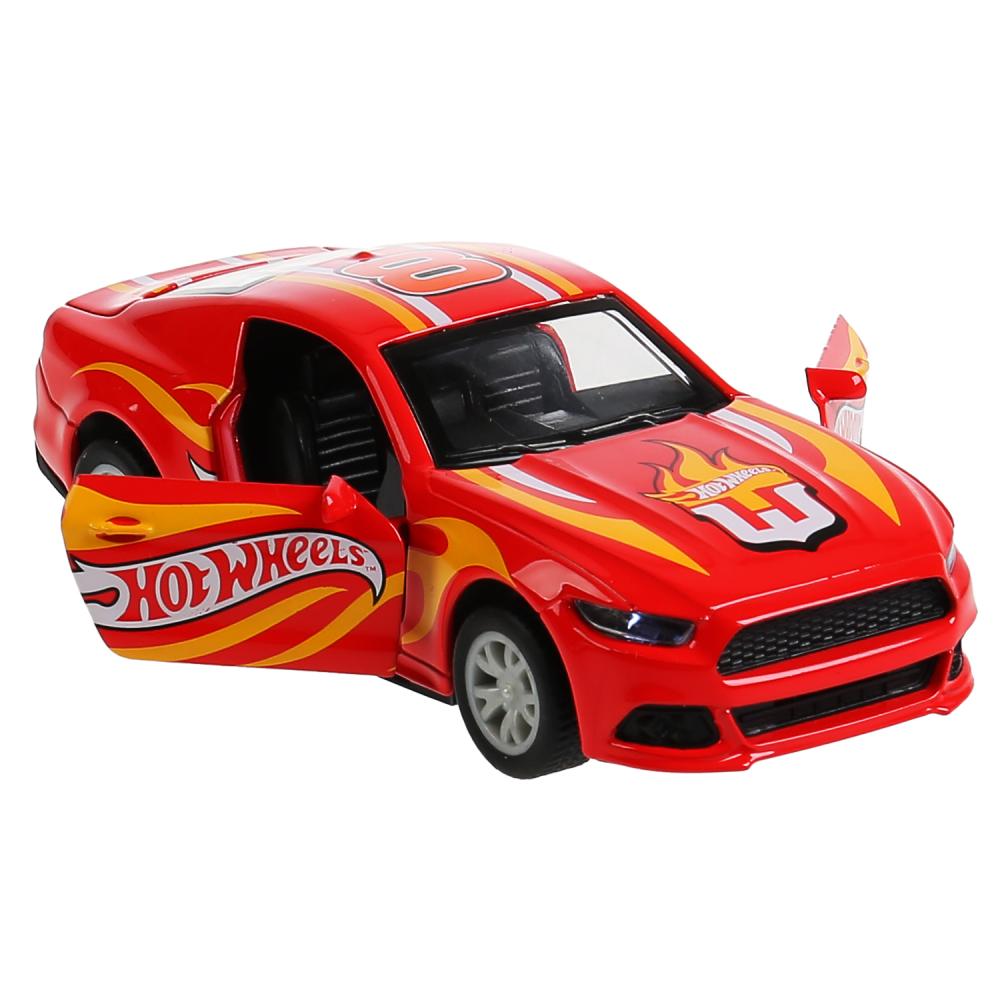 Машина спорткар Hot Wheels 12 см со светом и звуком двери открываются металлическая инерционная  