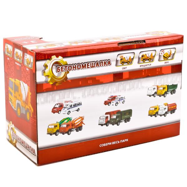 Инерционная машина - Бетономешалка, 1:20, свет и звук  