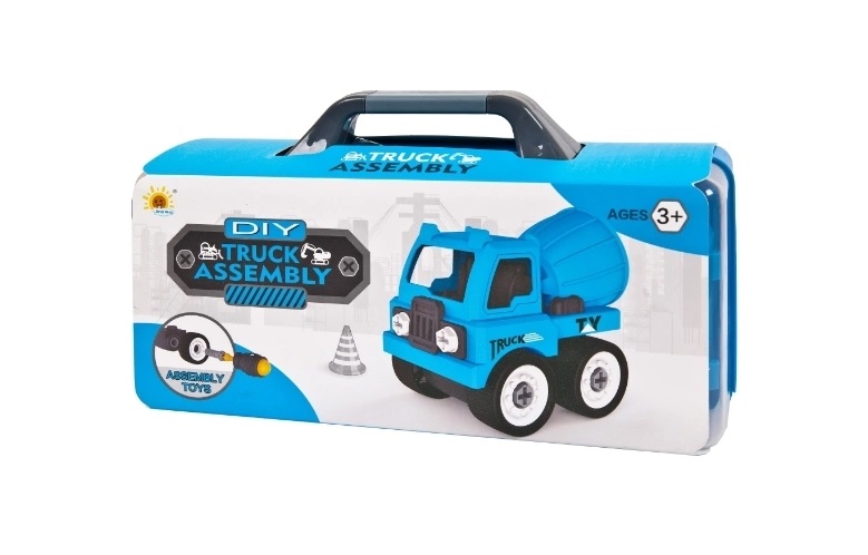 Машинка из серии Сделай сам - Бетономешалка, в чемоданчике  