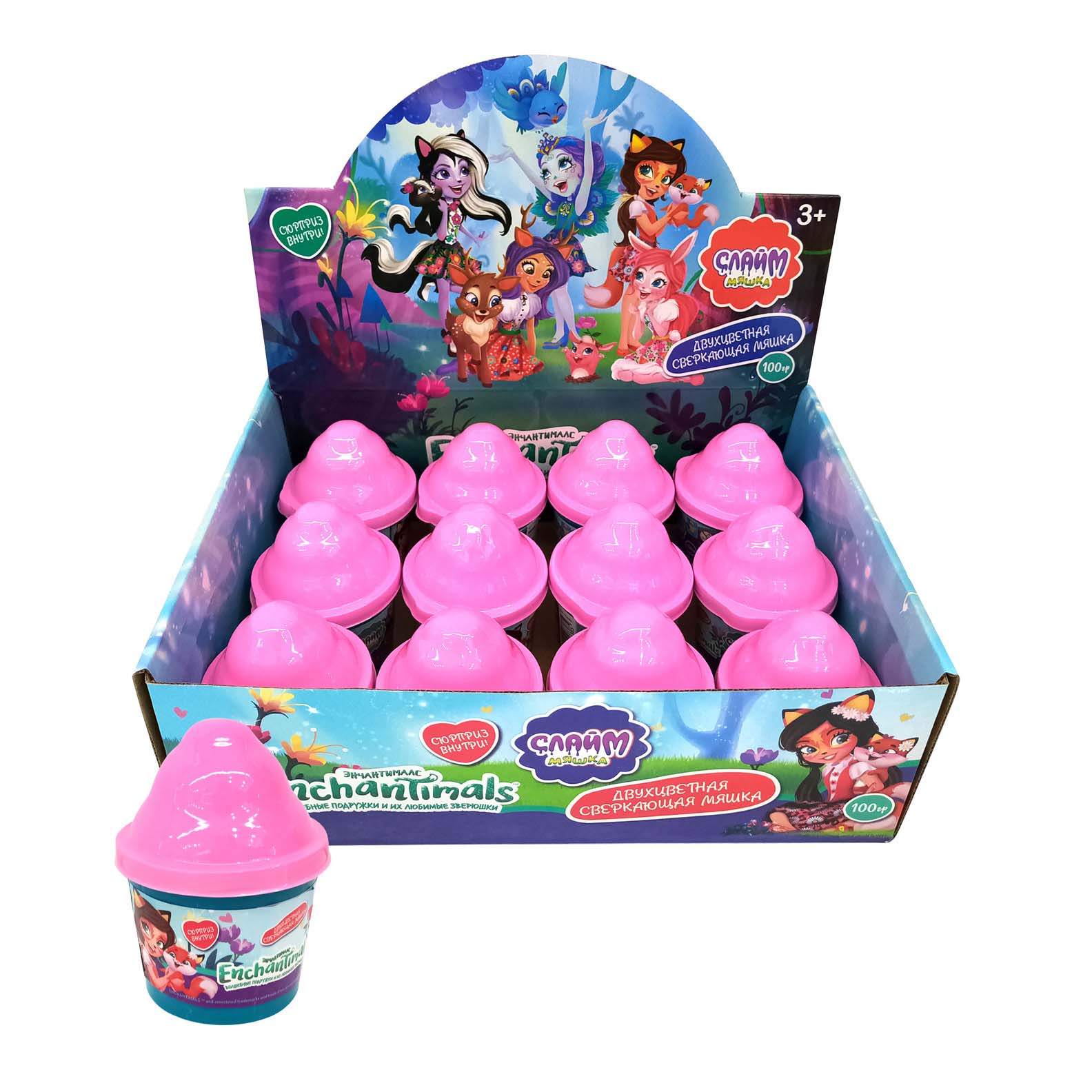 

Слайм-мяшка - Enchantimals с сюрпризом, 100 г