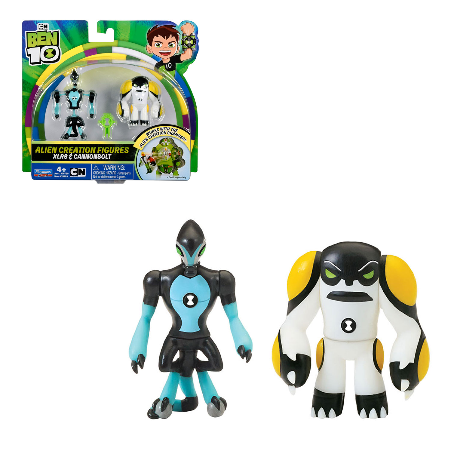 Набор из 2 разборных фигурок и ключа Ben 10 - Молния и Ядро  