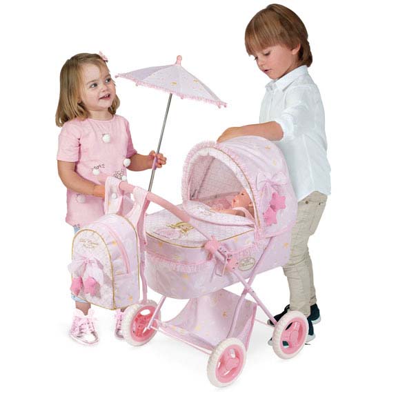 Коляска для куклы с рюкзаком и зонтиком серии Мария, 60 см  