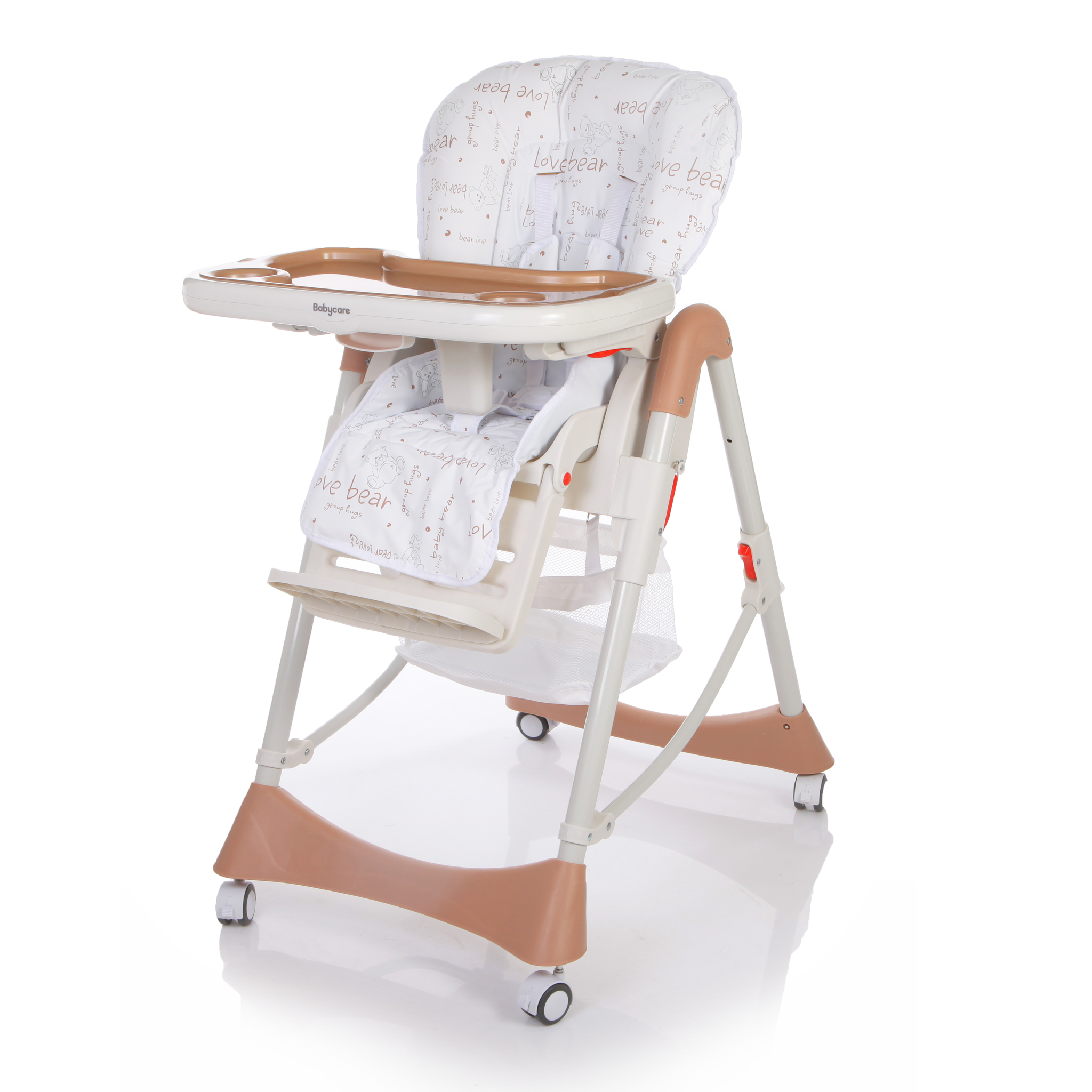 

Детский стульчик для кормления Baby Care – Love Bear, коричневый