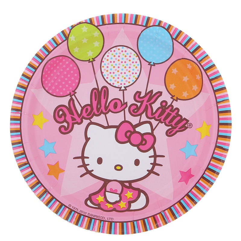 

Набор тарелок Hello Kitty 17см, 8 штук