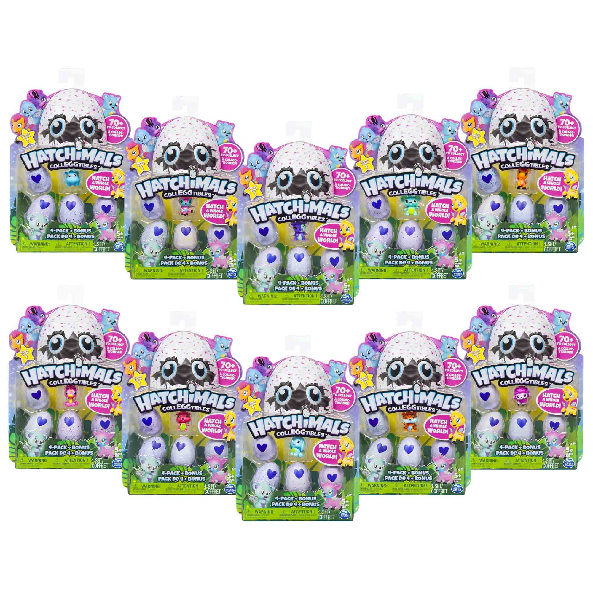 Коллекционная фигурка Hatchimals, 4 штуки и бонус  