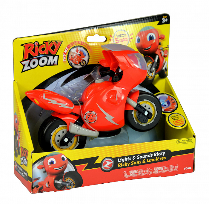 Игрушка мотоцикл TM Ricky Zoom – Рикки, свет и звук  