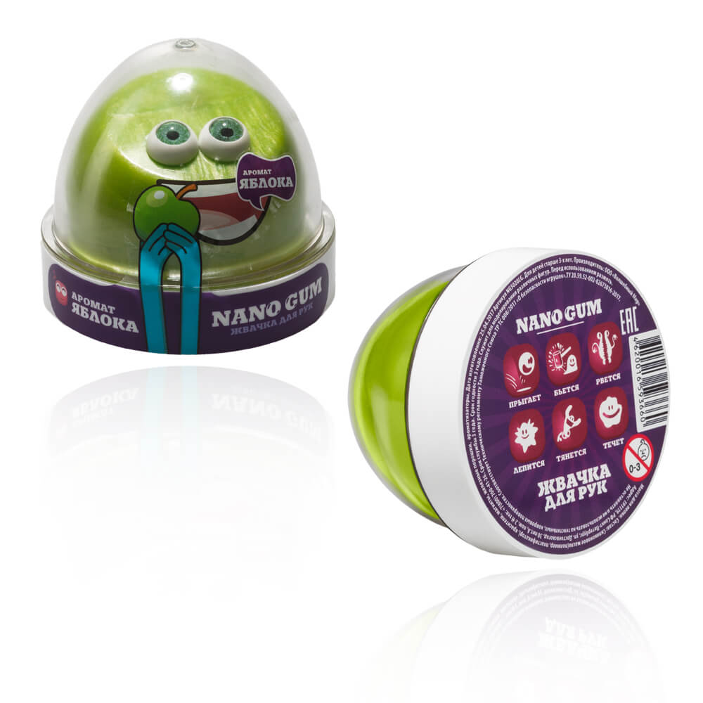 

Жвачка для рук - Nano gum, аромат яблока, 50 грамм