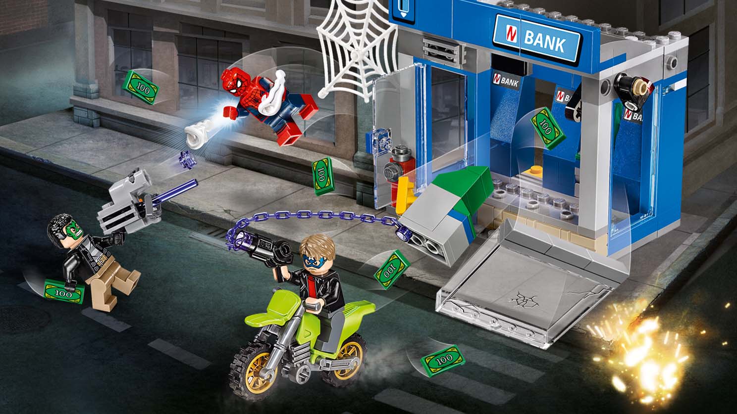 Lego Super Heroes. Ограбление банкомата  