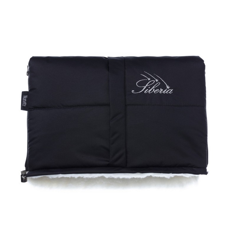 

Муфта меховая для коляски Nuovita Siberia Bianco Nero/Черный