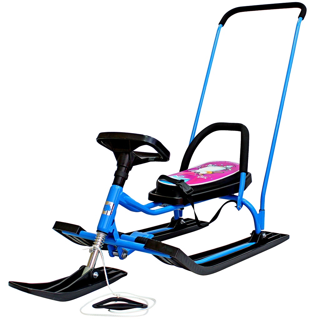 Снегокат ™Барс - 140 GO GO Happy dog с П-образным толкателем