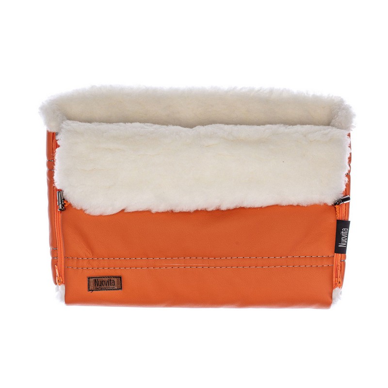 

Муфта меховая для коляски Nuovita Alpino Lux Bianco Arancio/Оранжевый