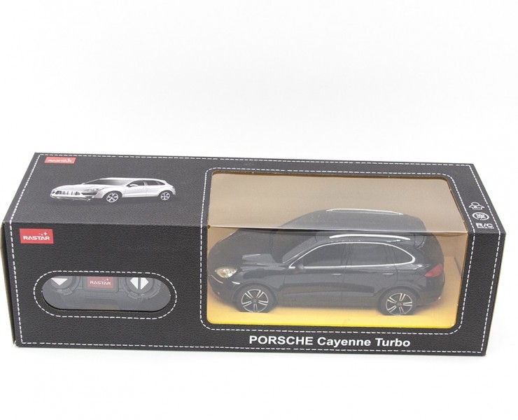 Машина на радиоуправлении 27mhz Porsche Cayenne Turbo, цвет черный, 1:24  