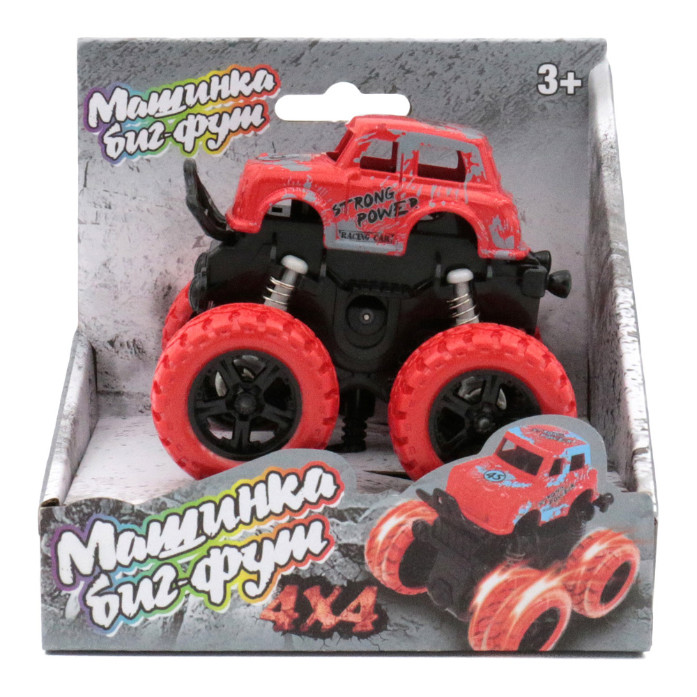 

Машинка 4 х 4 инерционная, красная
