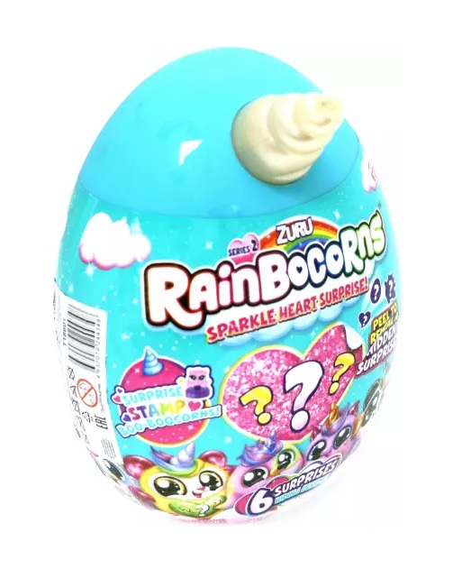 Плюшевая мини-игрушка из серии RainBocoRns в яйце с аксессуарами и слаймом, несколько видов   