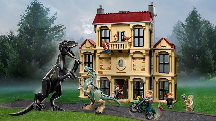 Конструктор Lego Jurassic World - Нападение индораптора в поместье  