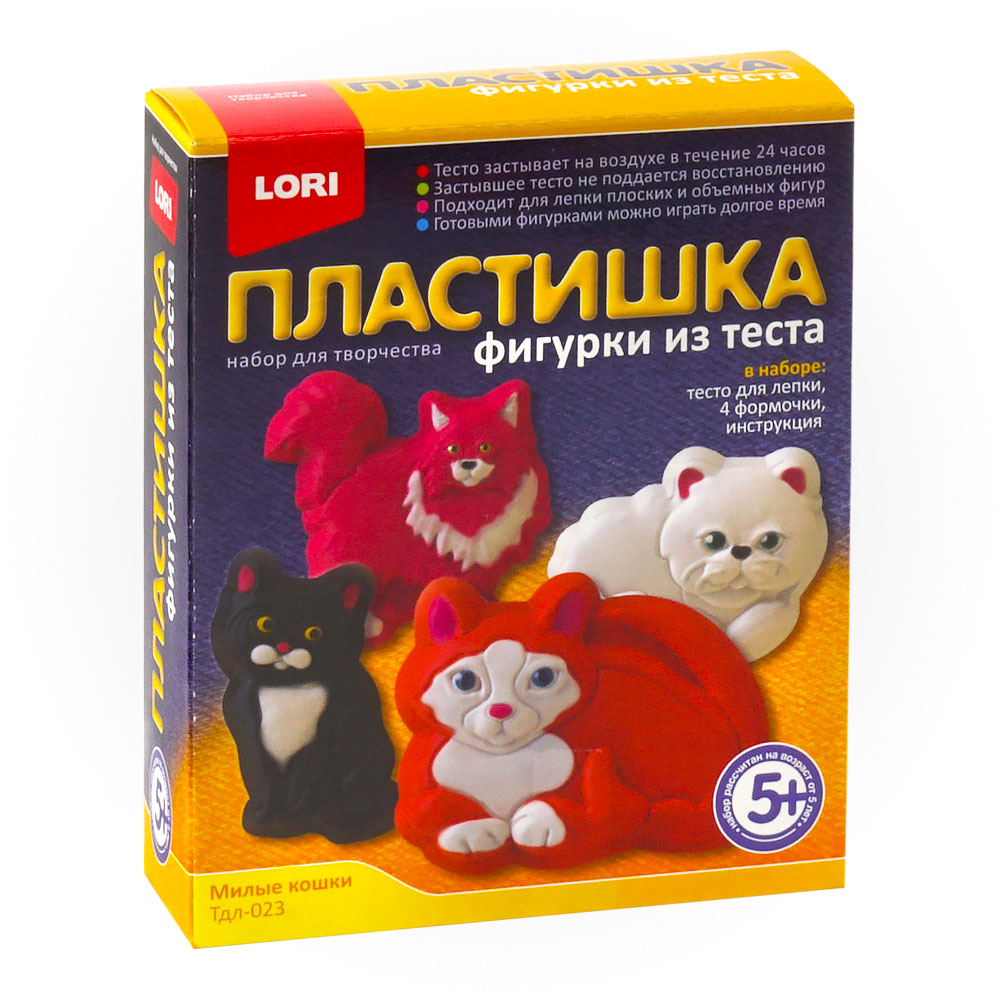 

Фигурки из теста Милые кошки