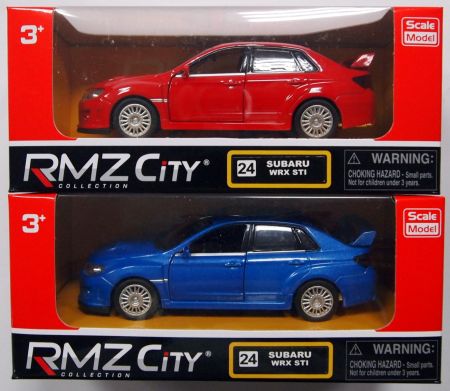 Металлическая инерционная машина RMZ City - Subaru WRX STI, 1:32, 2 цвета  