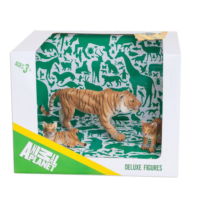 Набор Animal Planet - Тигр с тигрятами, малый  