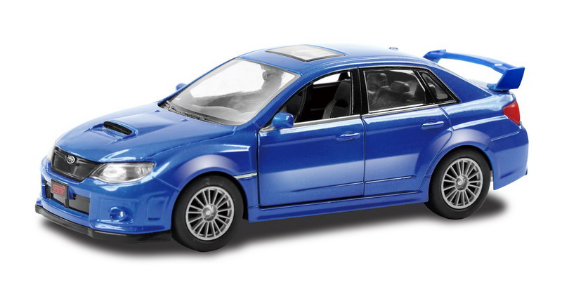 

Металлическая инерционная машина - Subaru WRX STI, 1:32, синий
