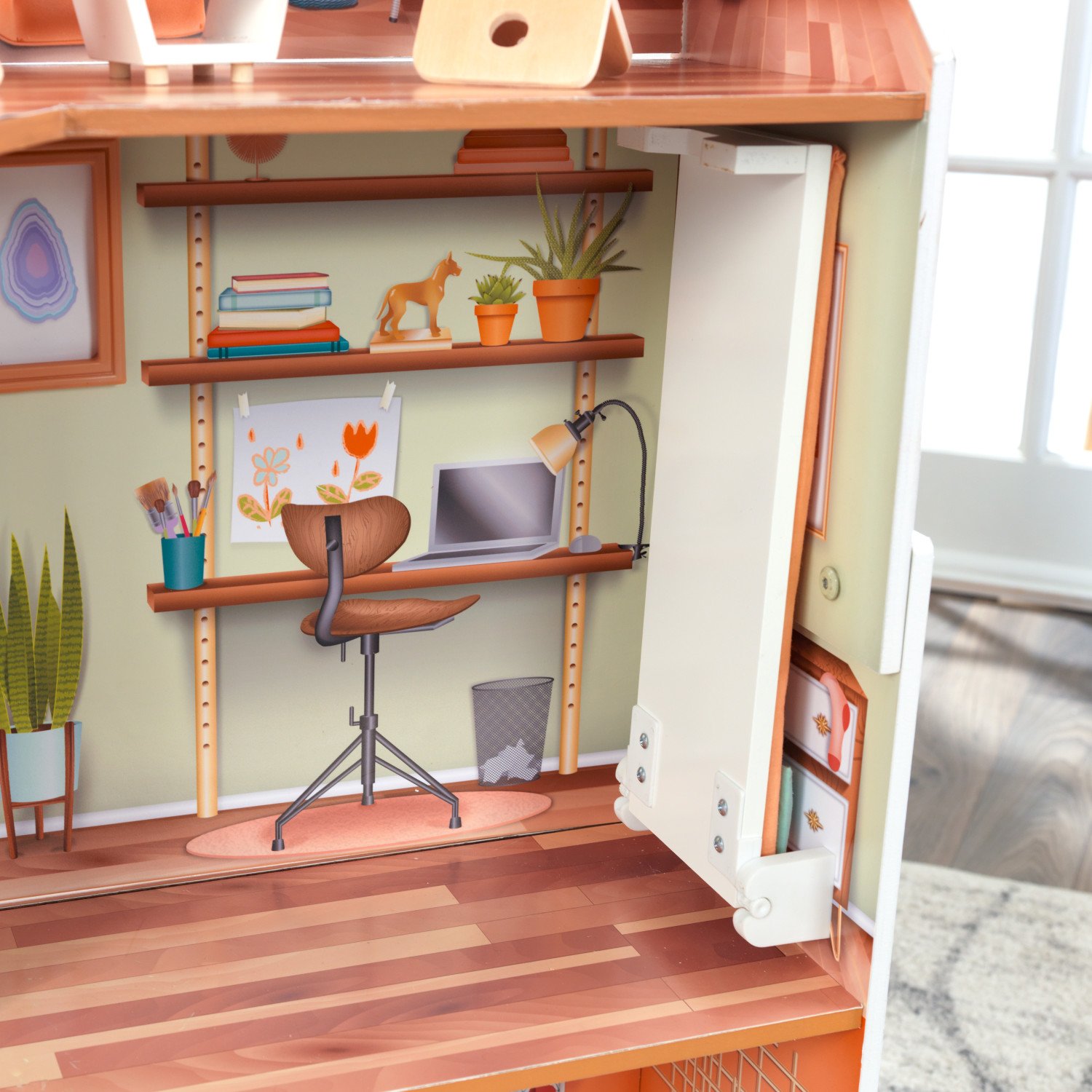 Кукольный домик с мебелью – Марлоу, 14 элементов  