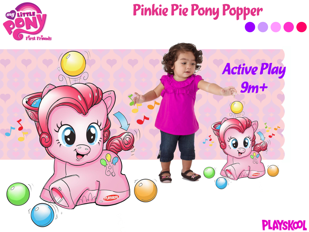 Игрушка Пинки Пай с мячиком, музыкальная, серия Playskool friends, My Little Pony  