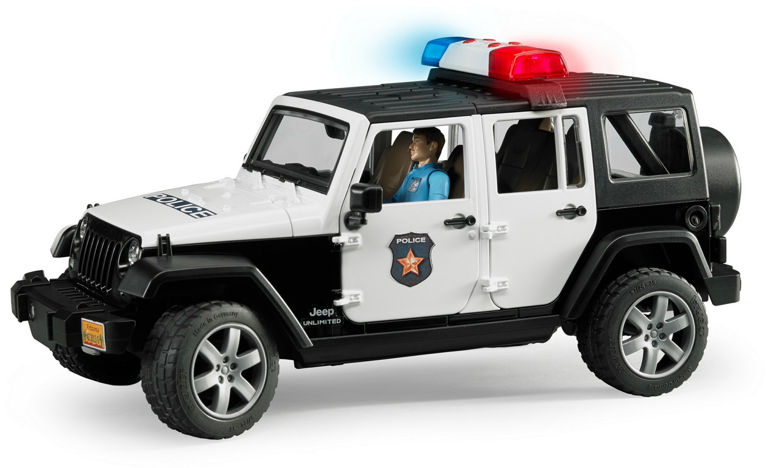 

Внедорожник Bruder Jeep Wrangler Unlimited Rubicon - Полиция с фигуркой
