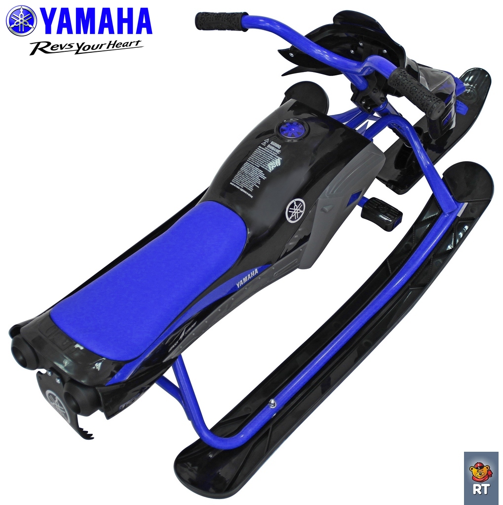 Снегокат Yamaha YM13001 Apex Snow Bike Titanium черный/синий  