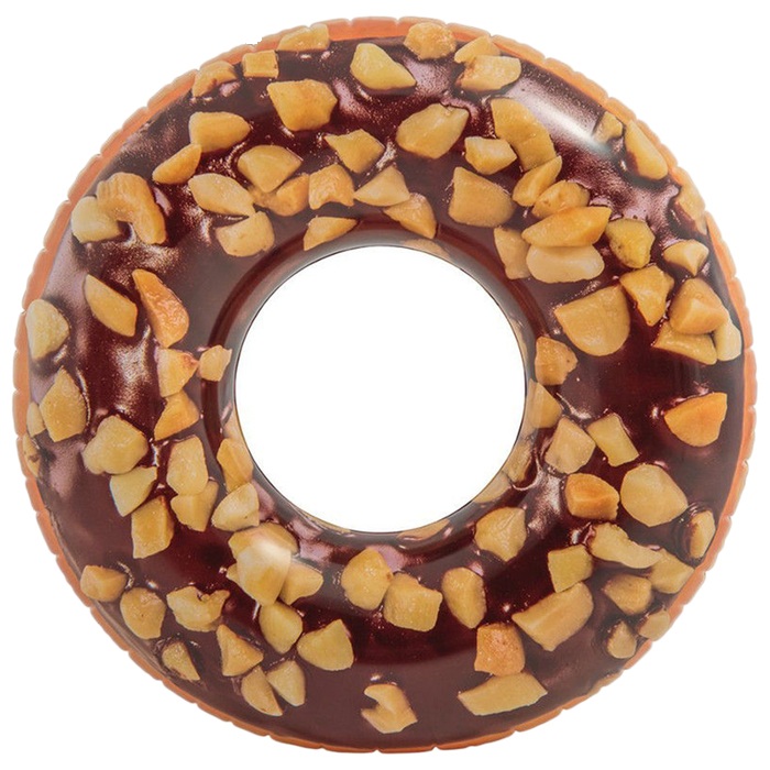 Надувной круг – Пончик шоколадный с орехами  