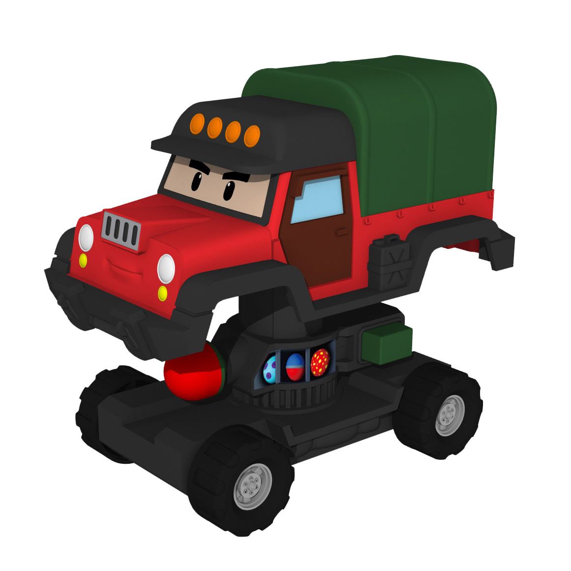 

Poli Robocar. Почер-трансформер