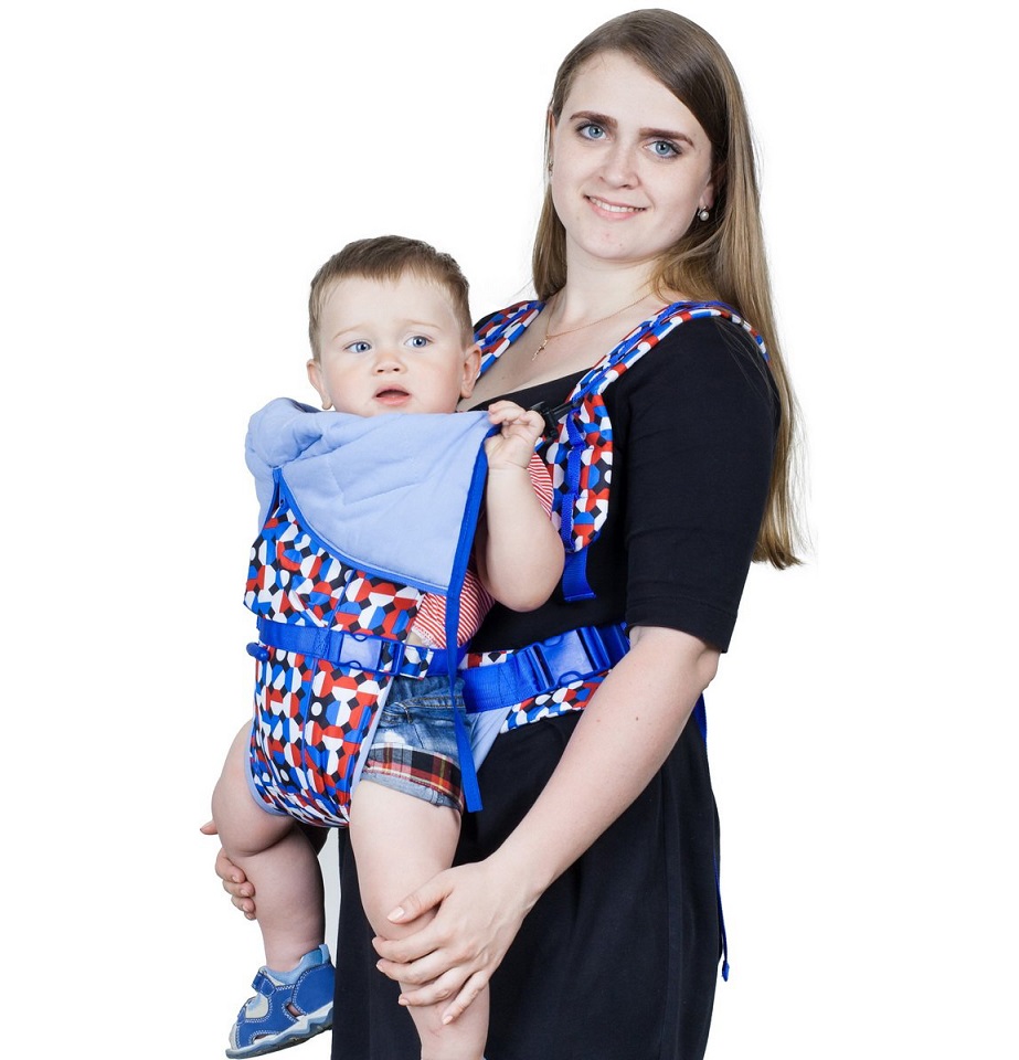 

Рюкзак-кенгуру Baby Active Choice, дизайн - карнавал/синий