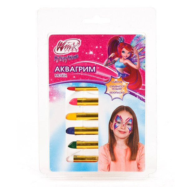 

Аквагрим - мелки Winx, 6 цветов