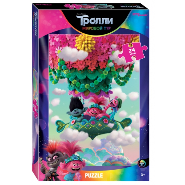 

Пазлы Trolls-2, макси 24 детали