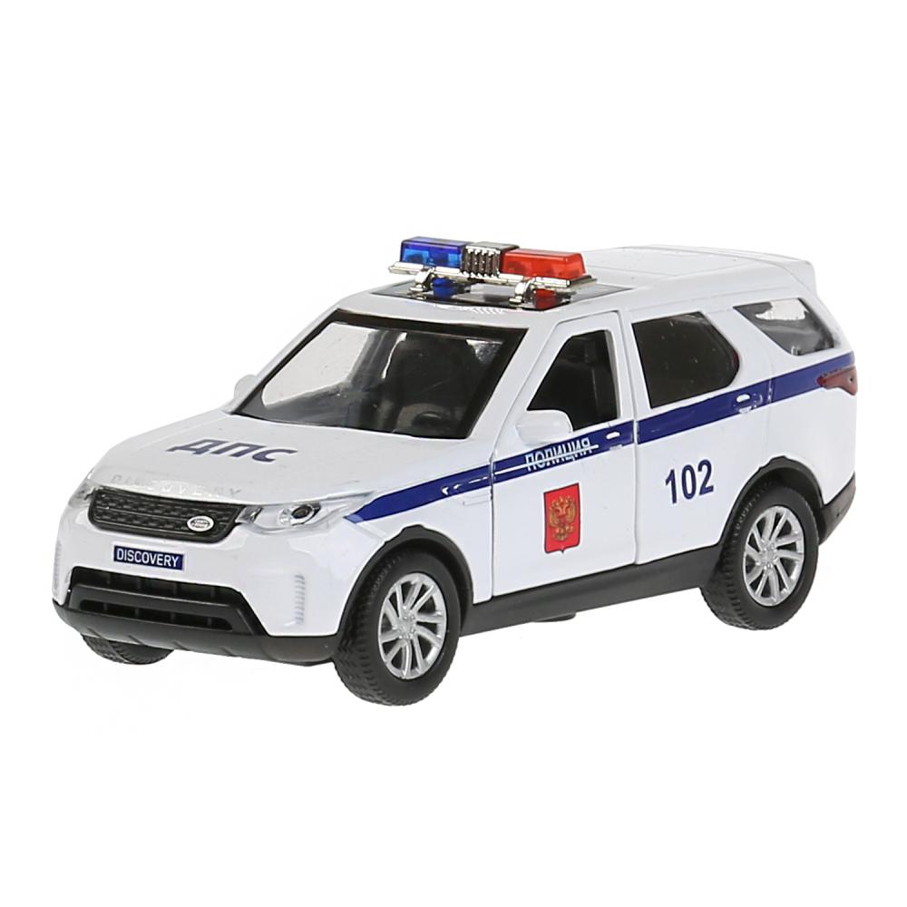 

Машина металлическая Land Rover Discovery Полиция 12 см, открываются двери, инерция, белая