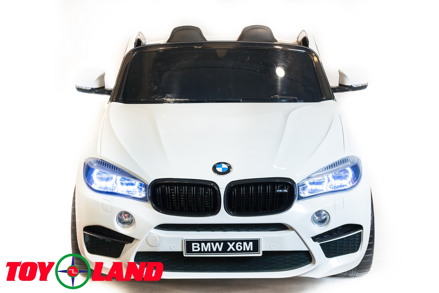 Электромобиль BMW X6, белый  