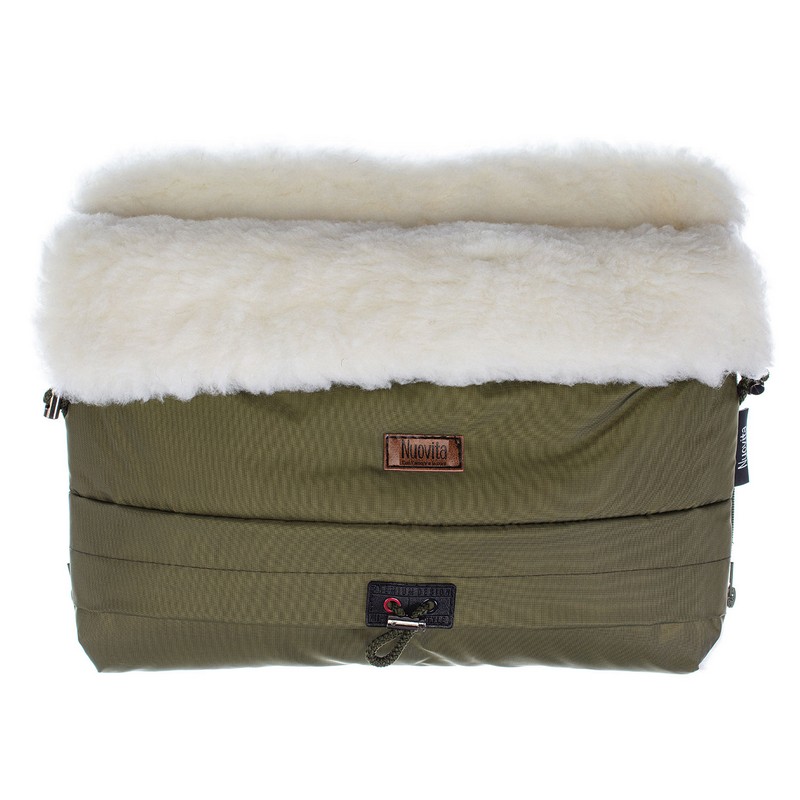 

Муфта меховая для коляски Nuovita Alaska Bianco Khaki/Хаки