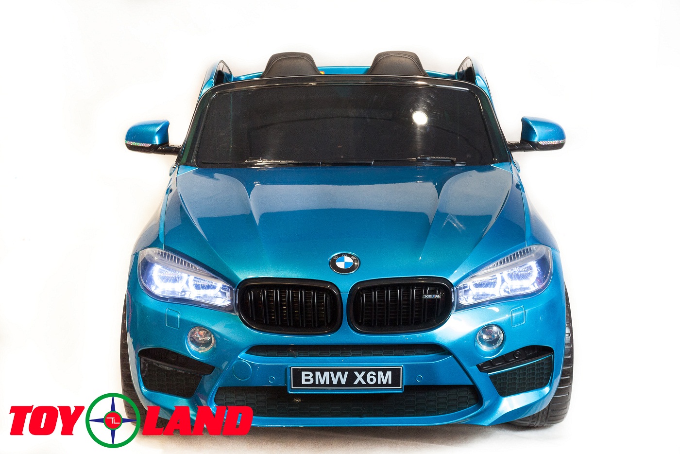 Электромобиль Джип BMW X6M, синий  