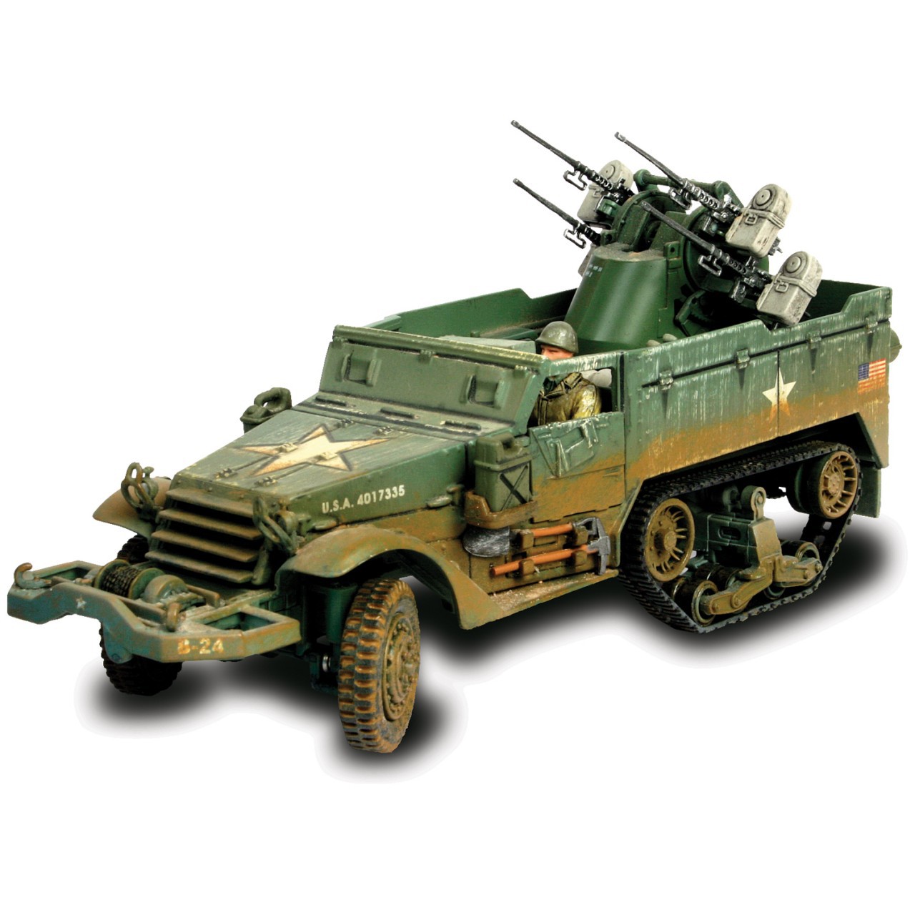 

Коллекционная модель - Многоствольный самоходный пулемёт M16, США, 1:32