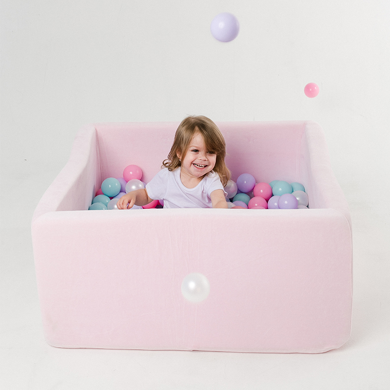 Детский сухой бассейн Romana Airpool Box, розовый + 100 шаров  