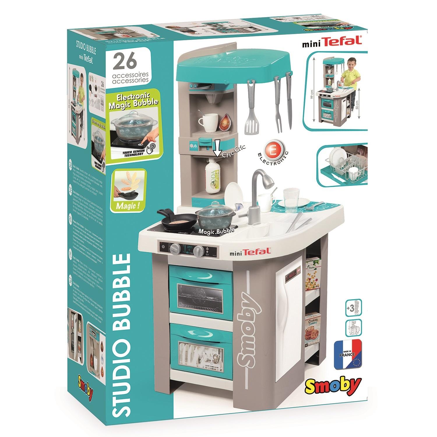 Игрушечная электронная кухня – Tefal Studio, звук, 26 аксессуаров  