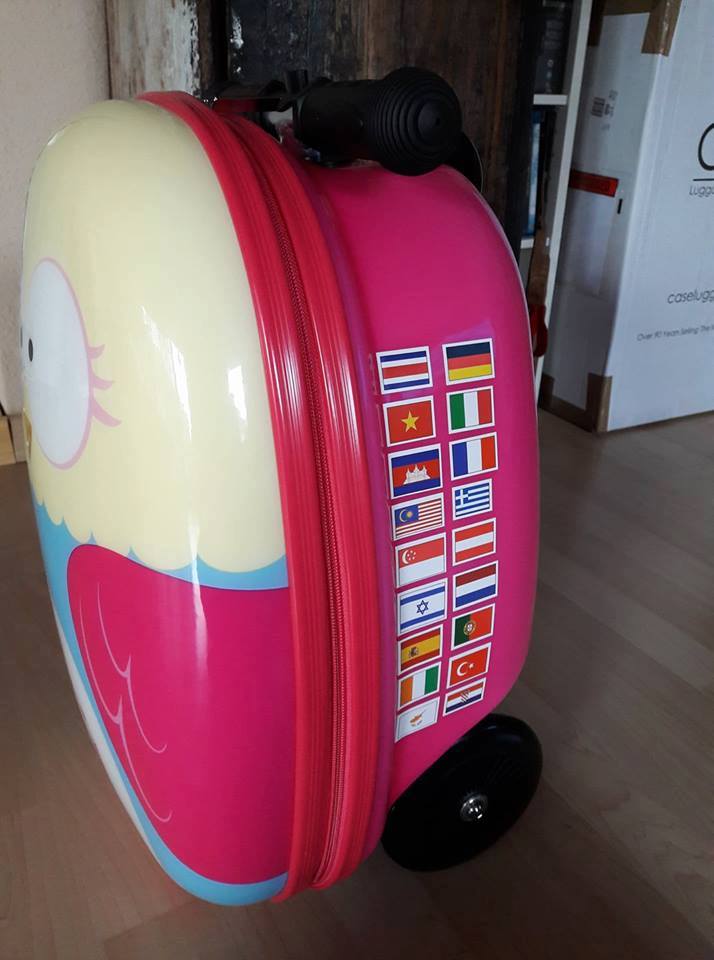 Самокат-чемодан Сова  