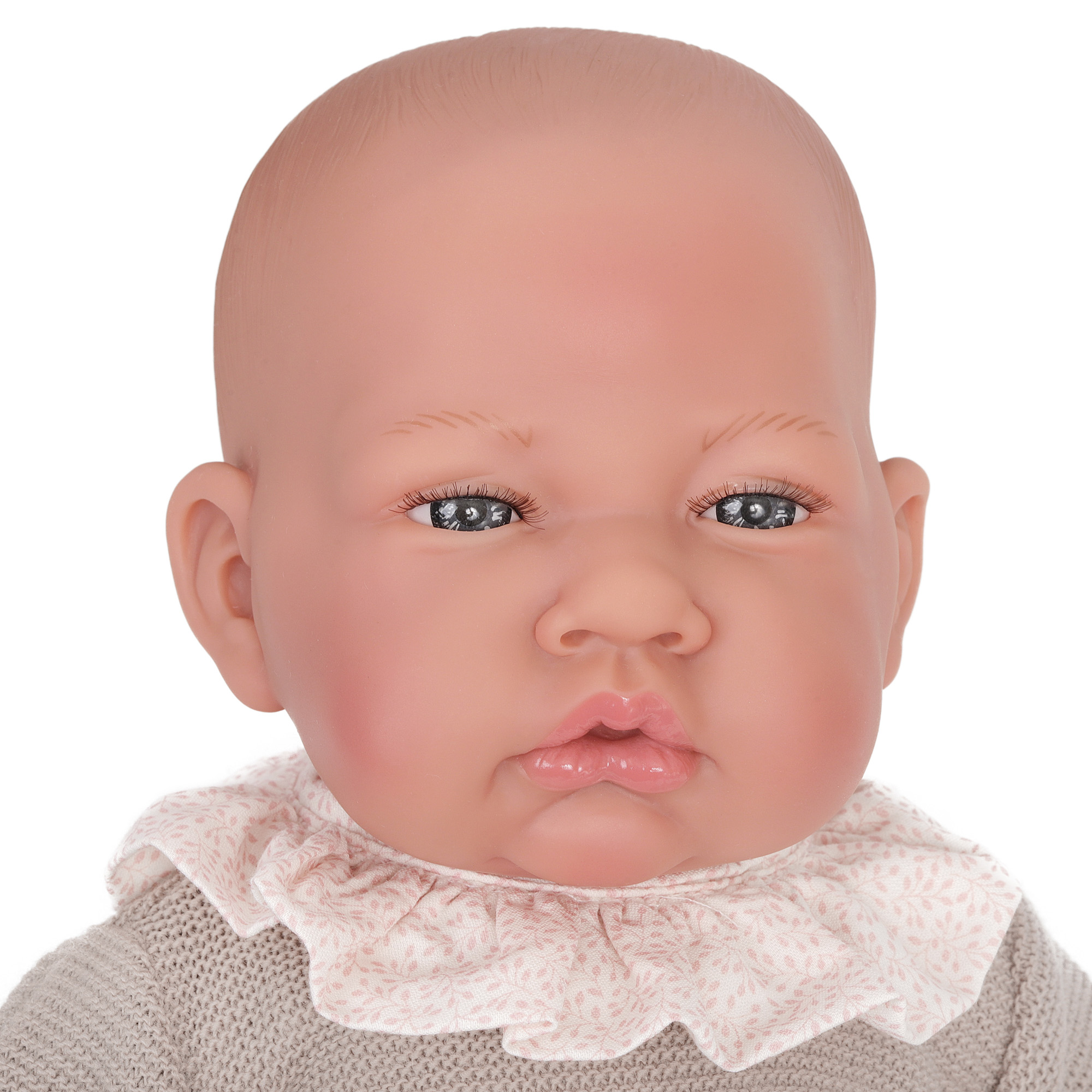  Кукла-младенец Оли в бежевом 40 см мягконабивная  