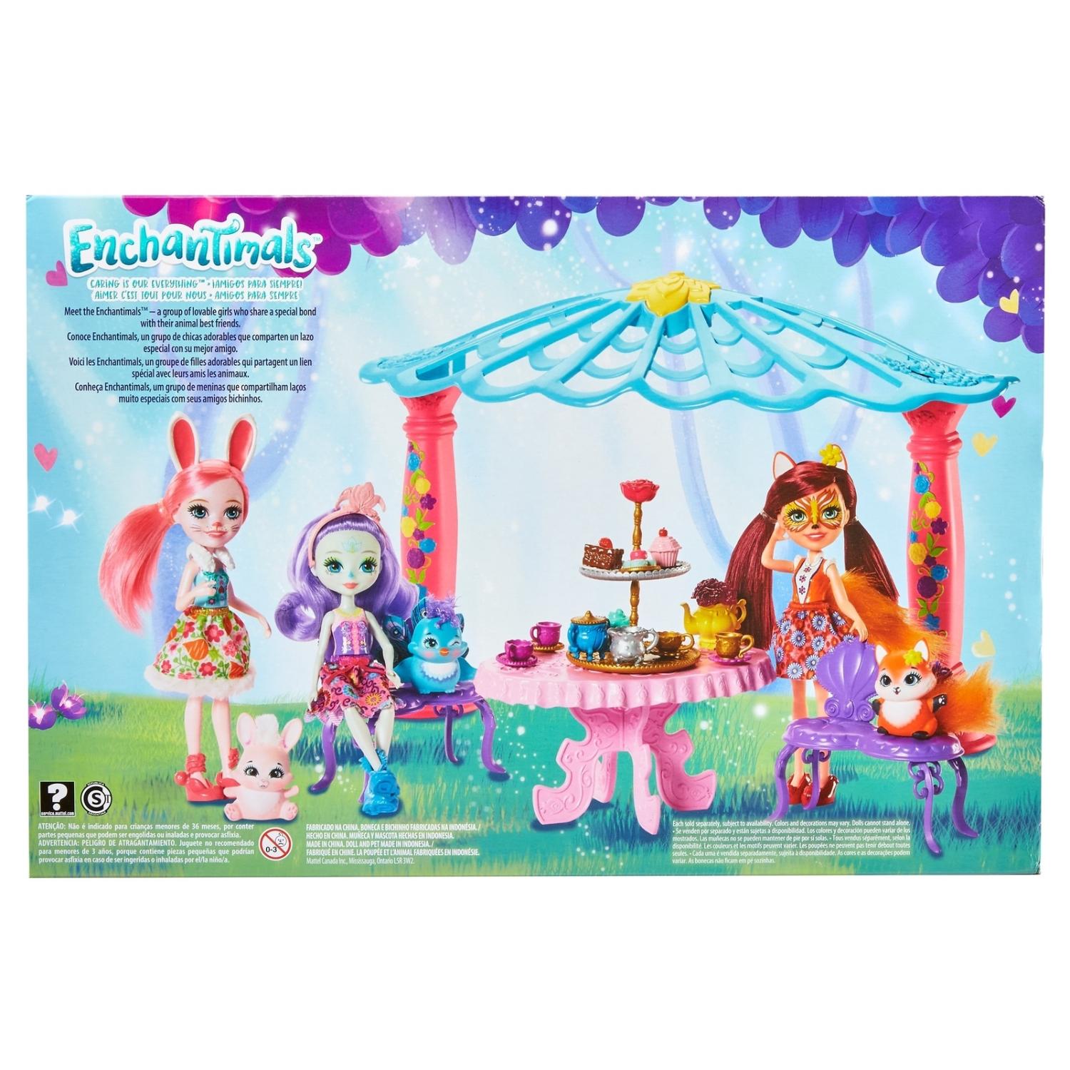 Игровой набора Enchantimals - Чаепитие Пэттер Павлины и Флэпа  